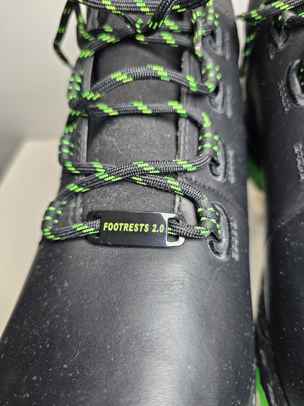 Hytest FootRests 2.0 Safety Work Shoes Black Green Nano Toe Men’s Size 13 New