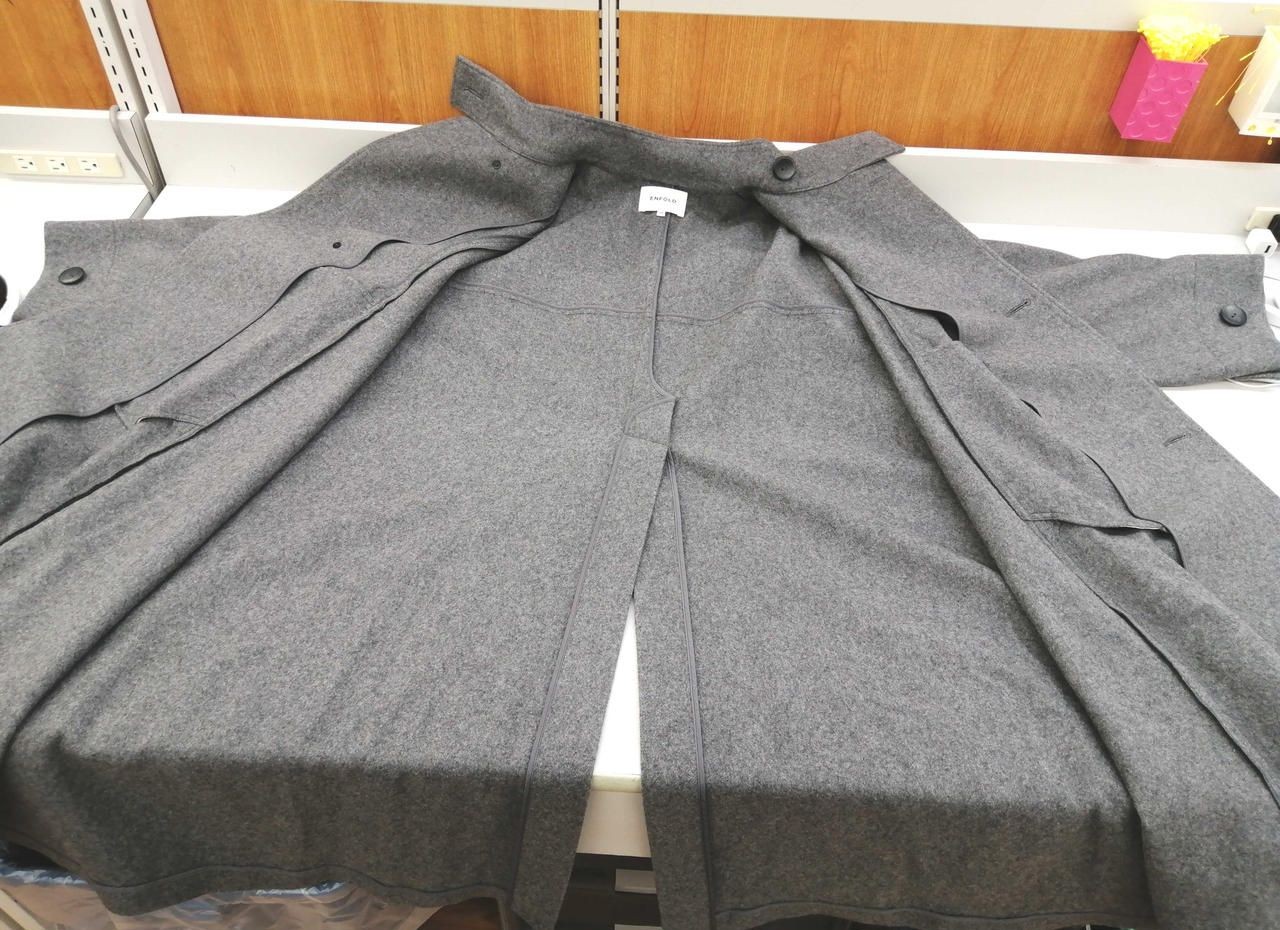 Enfold Balmain Collar Coat 300FA130-1950 Grey 38 Used