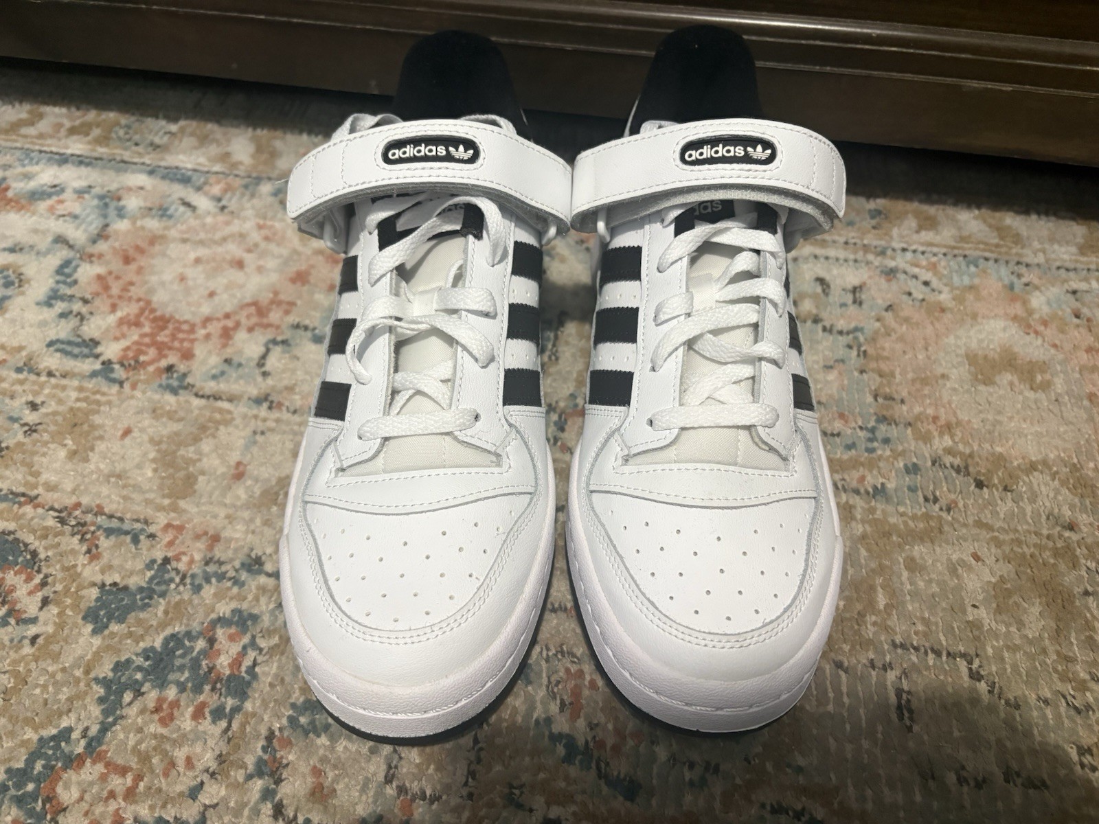 Size 10.5 – adidas Forum CL Low White Black