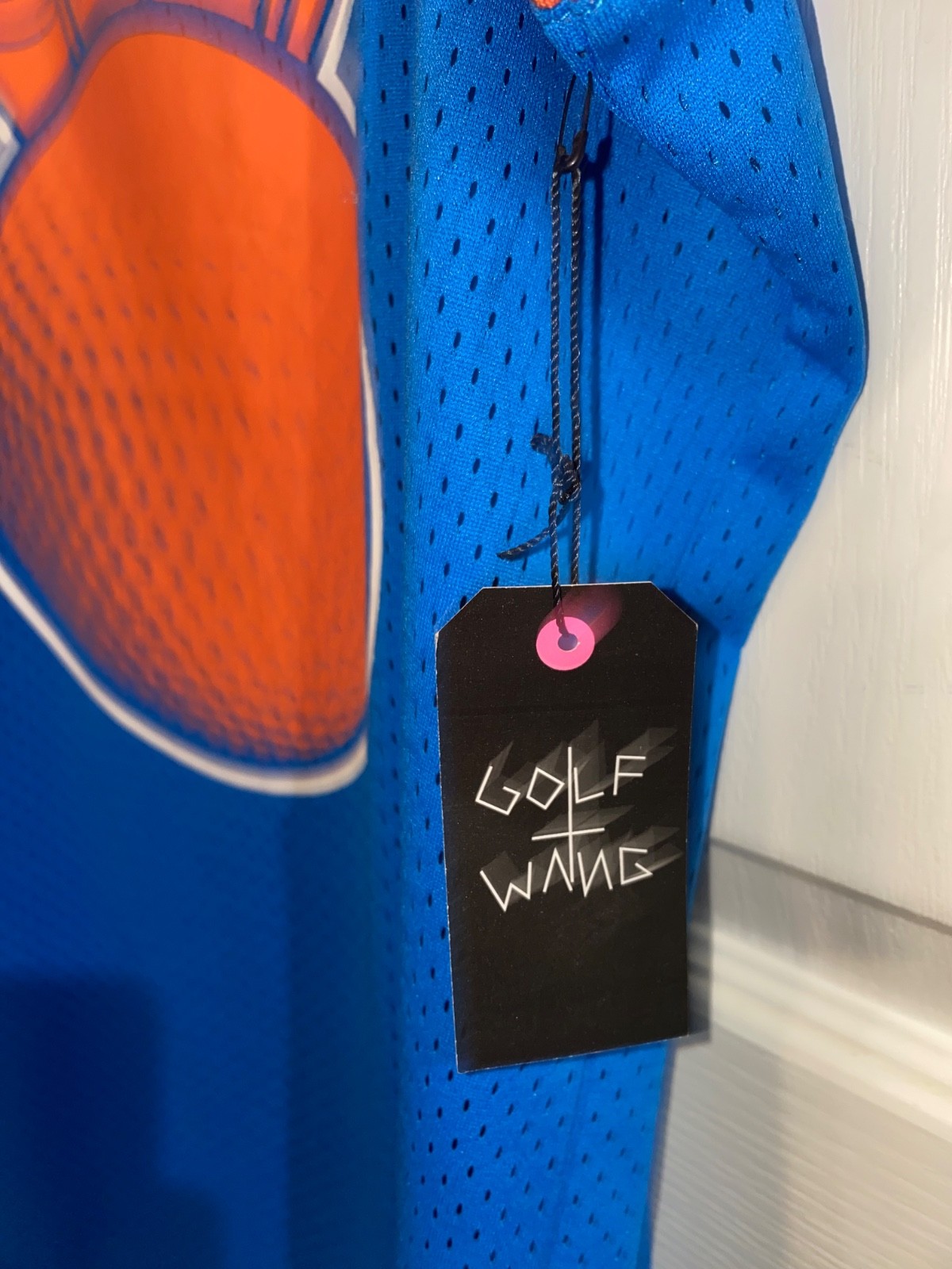 GOLF WANG Blue & Orange Medium Size Basketball Jersey (New with Tags)
