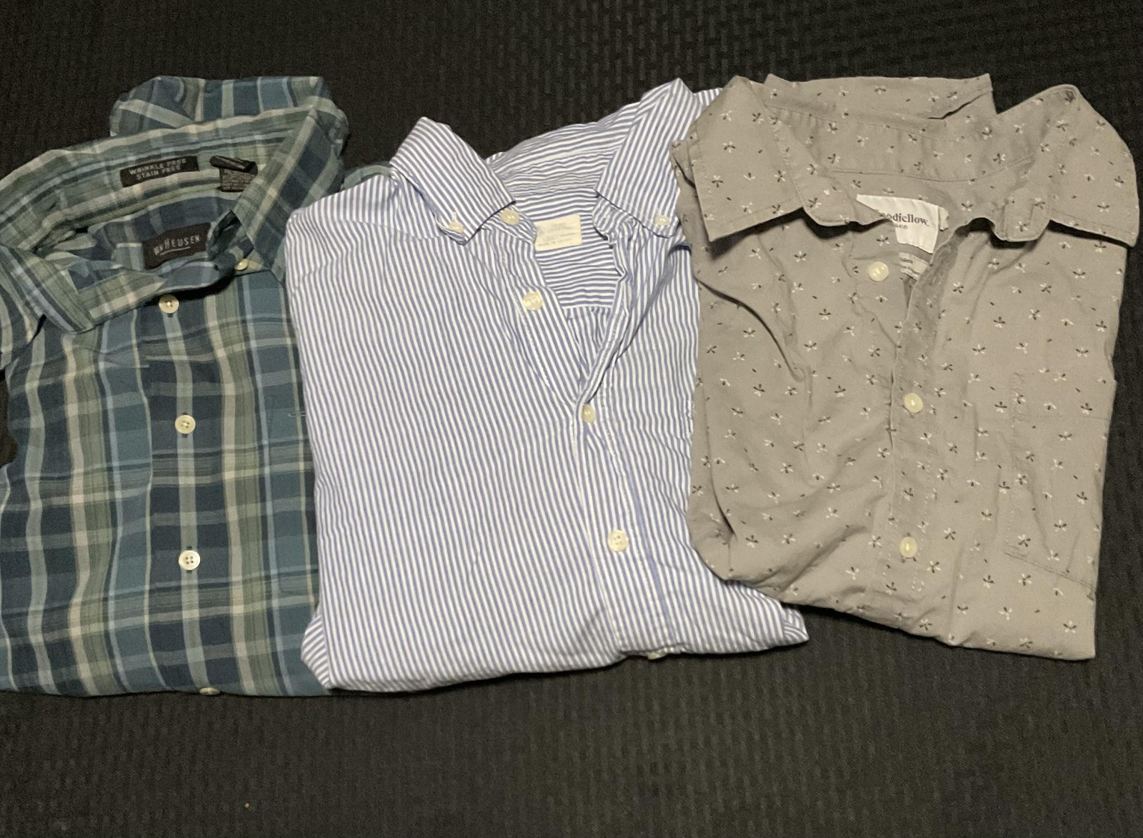 Lot Of 3 Multi Brand Work Dress Shirts Mens Large Button Up Casual