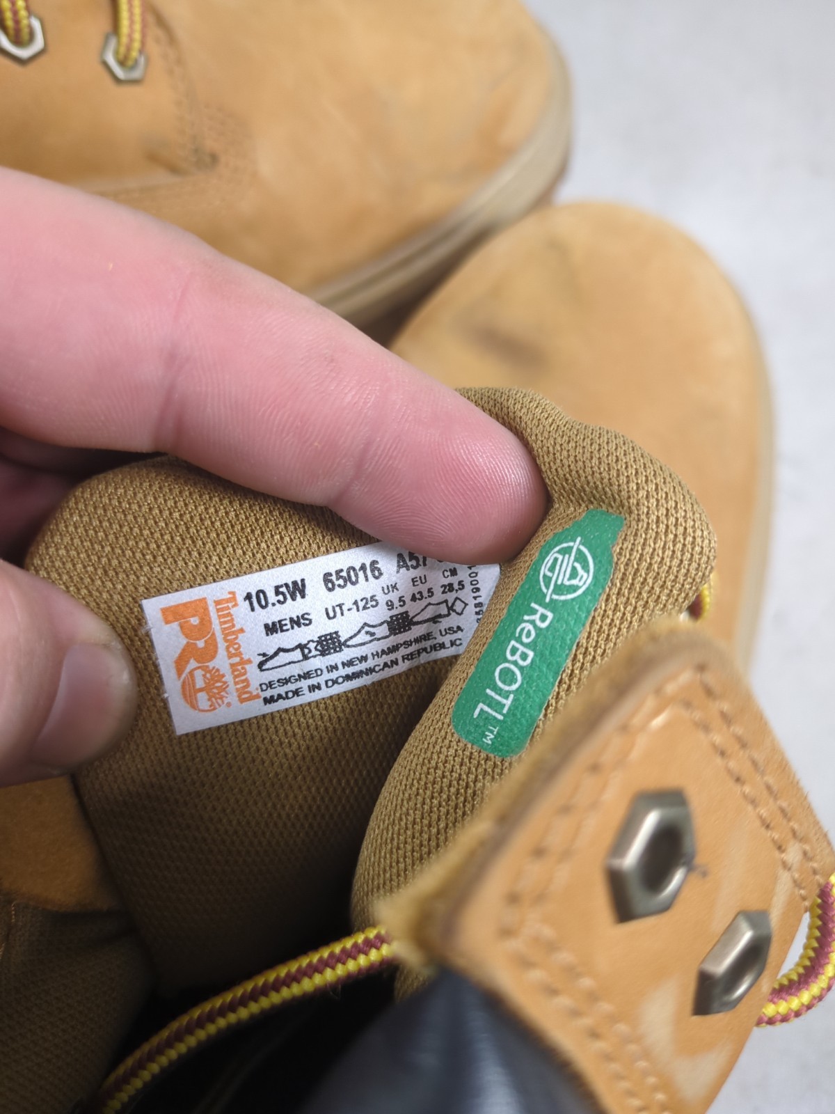 Timberland PRO Mens Direct Attach 6″ Insulated Steel Toe Boot 65016 Size 10.5 W