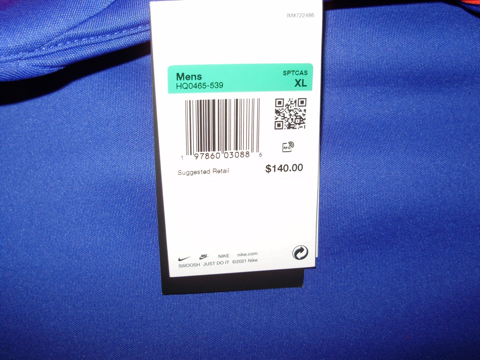 Nike TECH Project FROG HQ0465-539 Deep Blue Red Pullover Hoodie Jacket Men’s XL