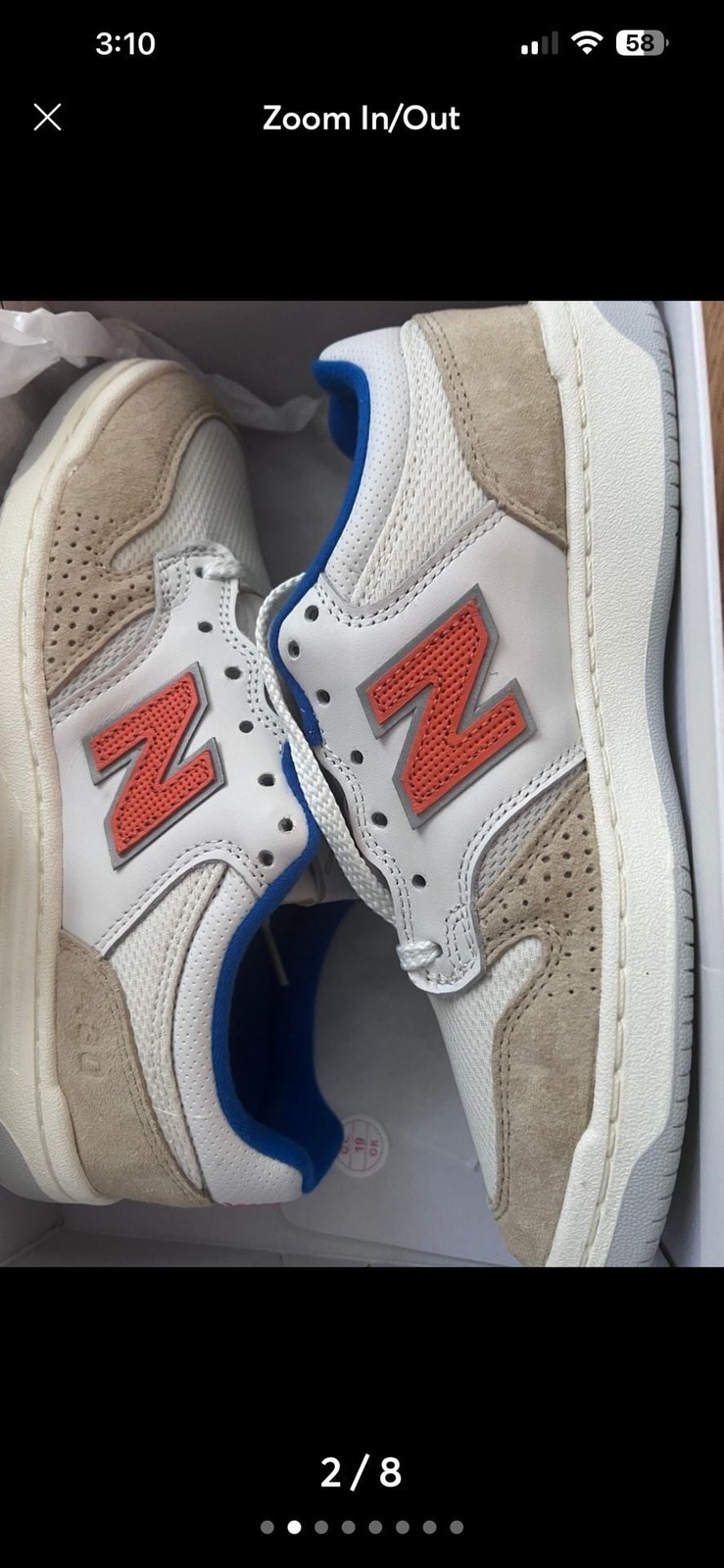 Kith x New Balance Numeric 480 Madison Square Garden Tan Orange Sneakers NM480NY