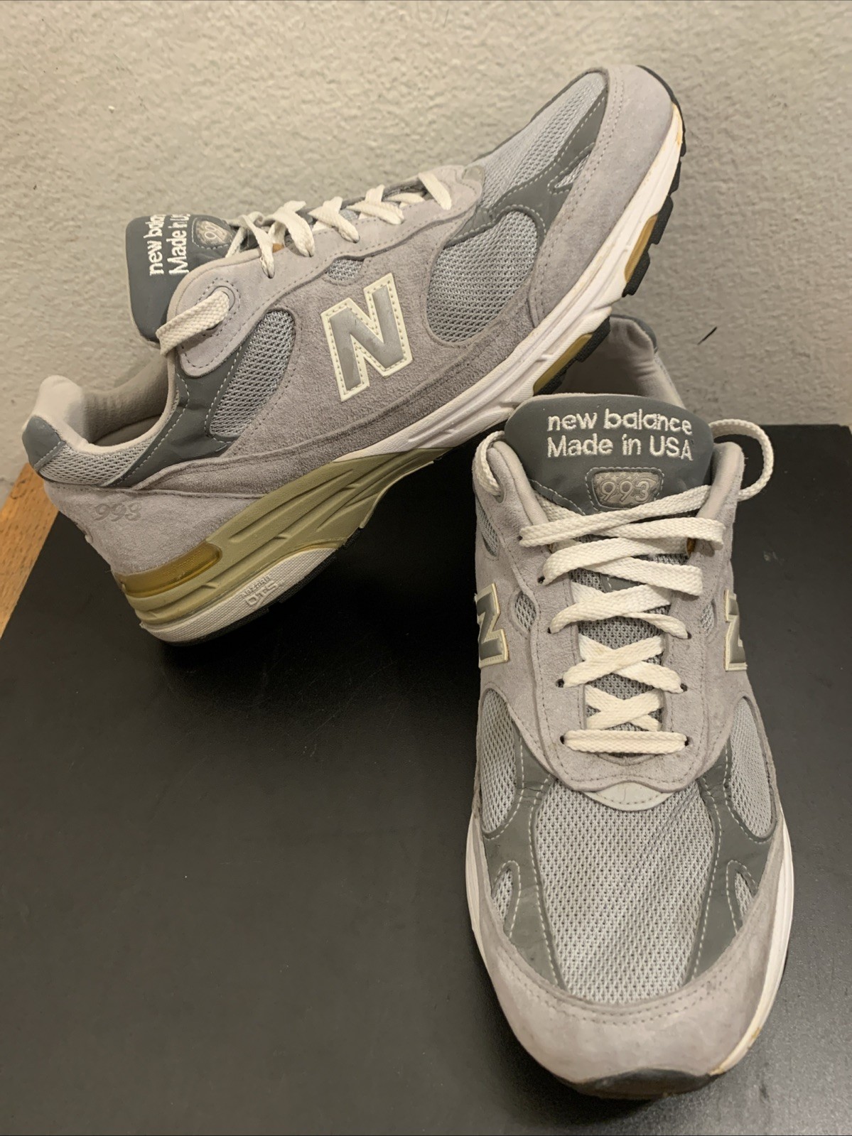 New Balance 993 USA Men’s Size 11.5 D Grey Castlerock MR993GL Heritage