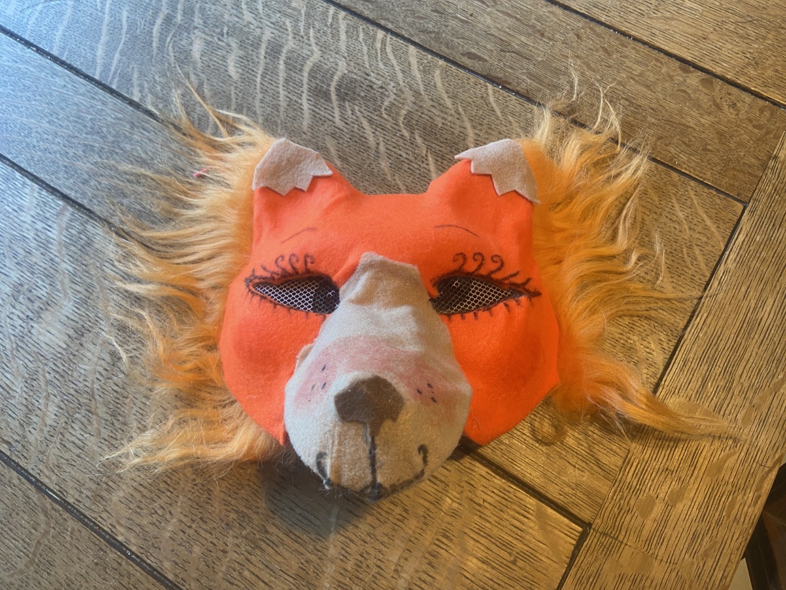 Therian Fox Mask Orange Homemade Cosplay Custom Unworn