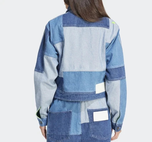 adidas KSENIASCHNAIDER Denim Patchwork Track Top Women’s Jacket Asia-Fit IU2464