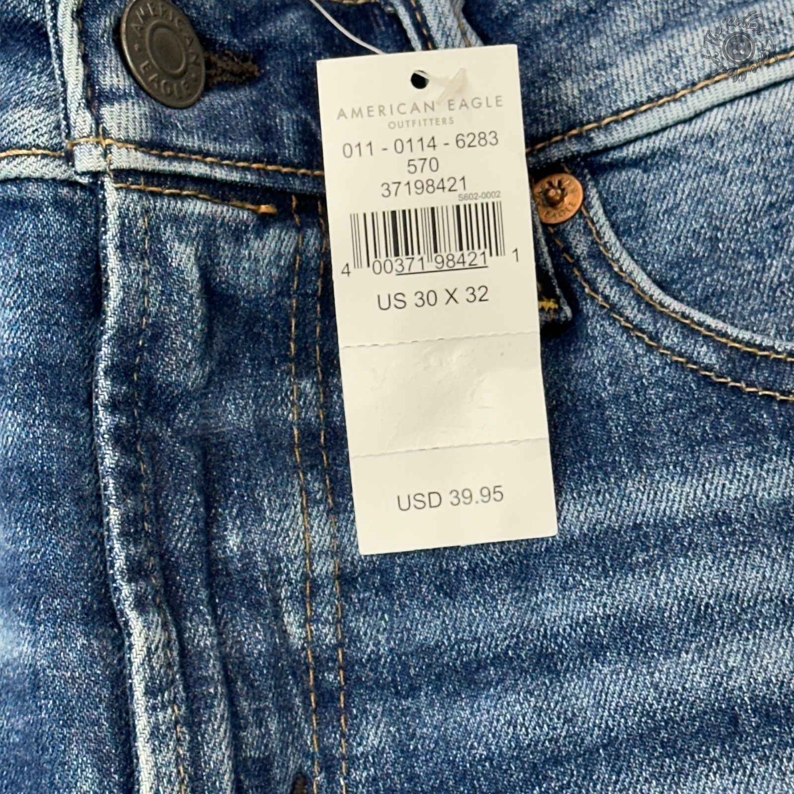 NWT American Eagle AirFlex+ Athletic Skinny Jeans Men’s 30×32 Medium Wash 6283