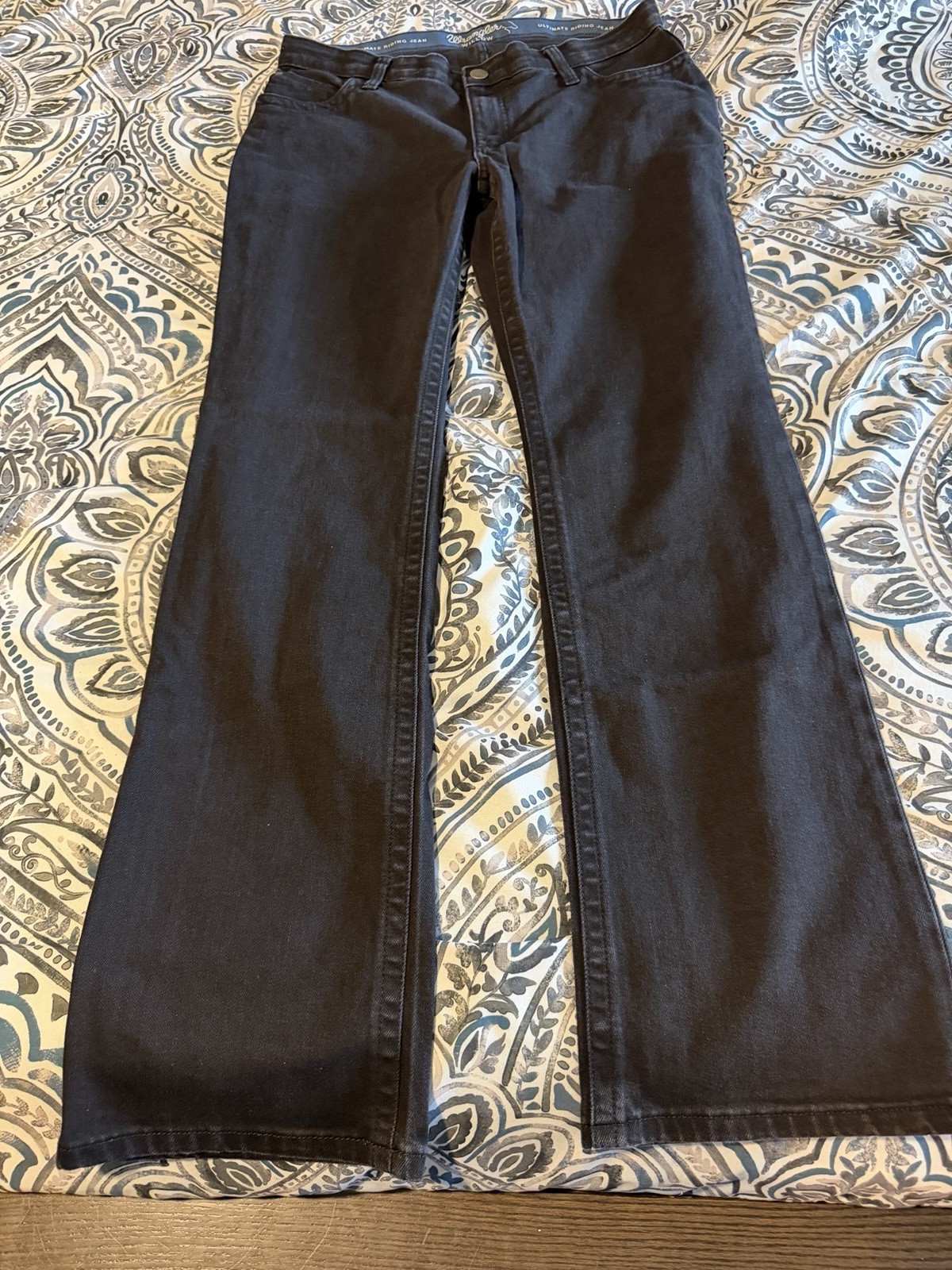 Ladies Wrangler Willow Ultimate Riding Jeans 15 33 34 regular black bootcut