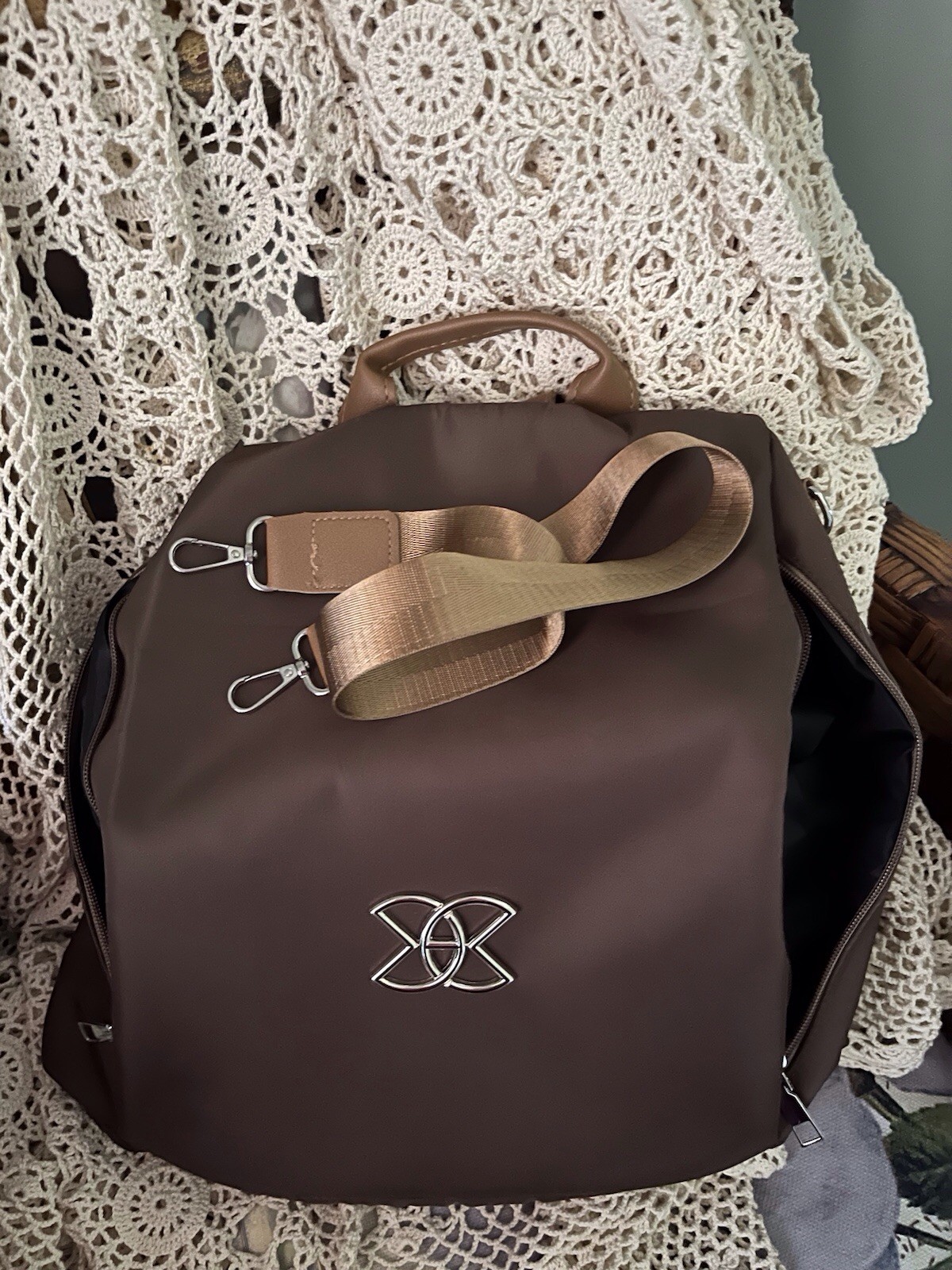 Topswift Brand New Backpack Never Used Brown Color Adjustable Straps