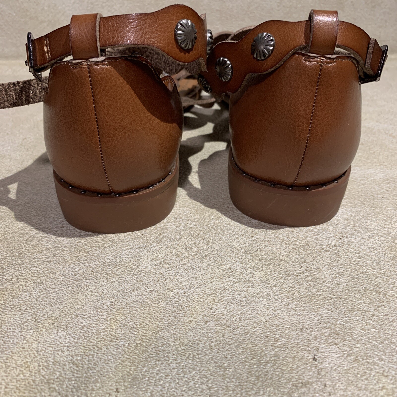 Michael Shannon Kelsey Man Made Materials Gladiator Sandals Studded ~ Size 10M