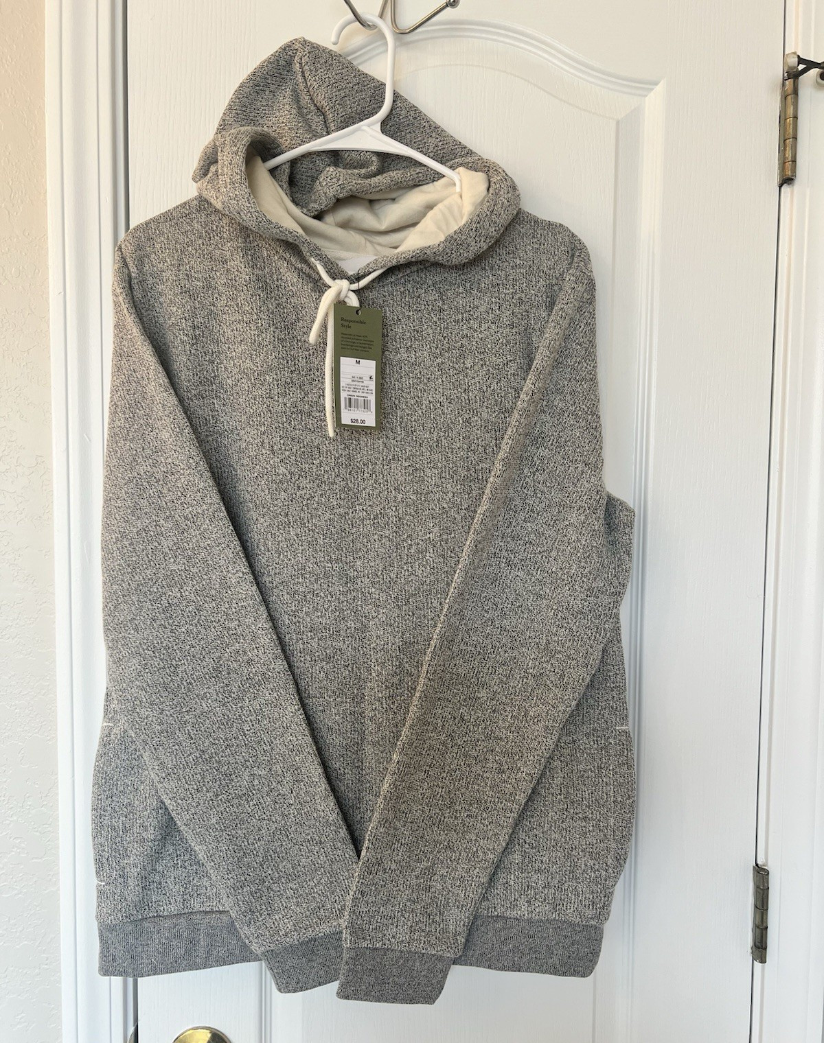 Goodfellow & Co Men’s Gray Pullover Hoodie Pockets Drawstring Solid Size M