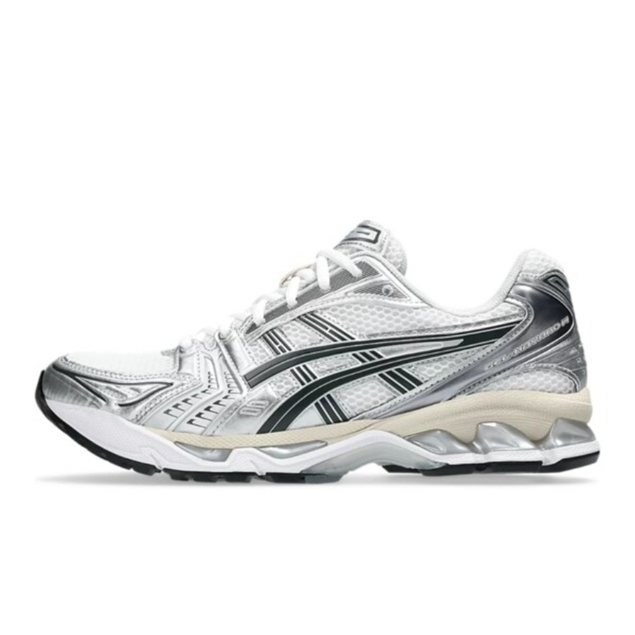 ASICS Gel-Kayano 14 Men’s White Graphite Grey Silver GEL Retro Running Shoes