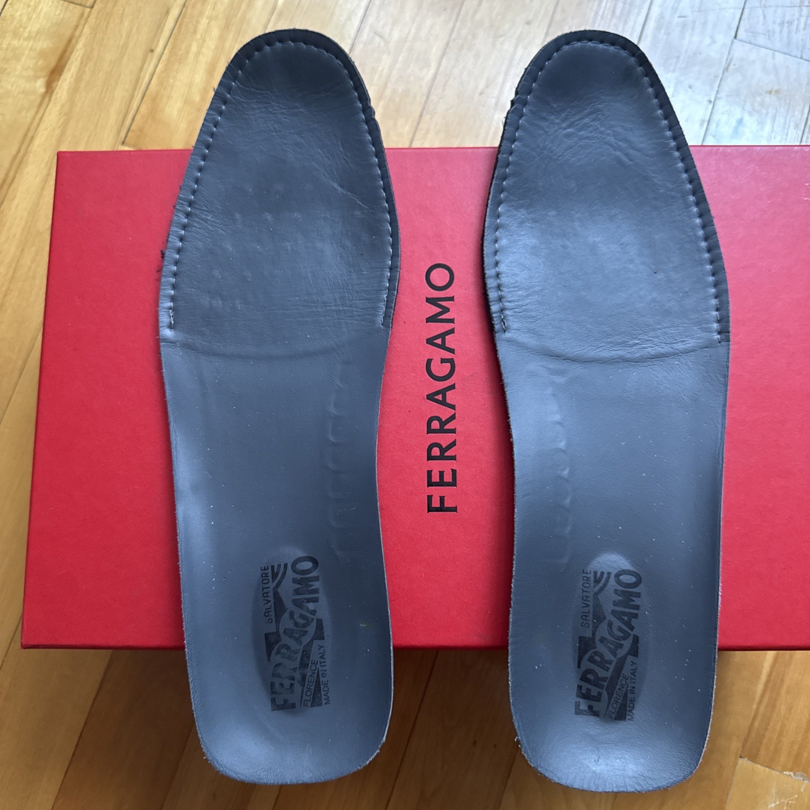 Salvatore Ferragamo Men’s Shoes, Moccasin Dark Blue US Size 12 with box