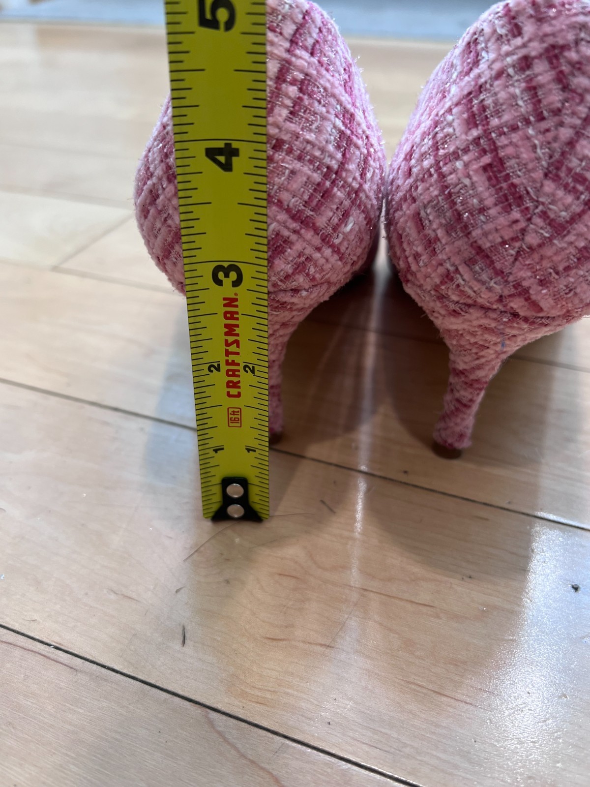 Charles by Charles David Maxx Pink Tweed Pointed Toe Stiletto Pumps Women’s 7M