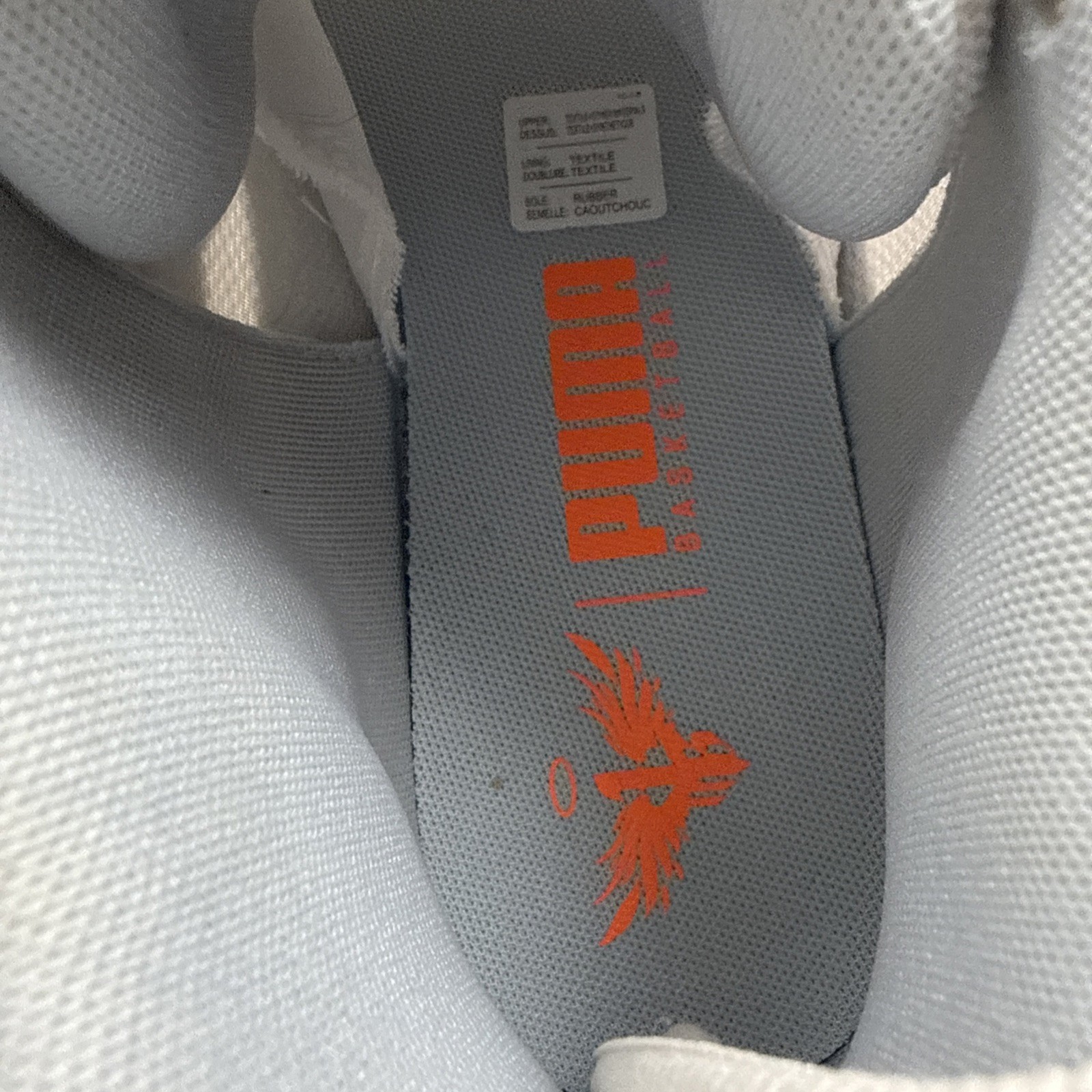 Puma LaMelo Ball MB.02 Platinum gray/Ultra Orange Mens Sz 12 378288 02