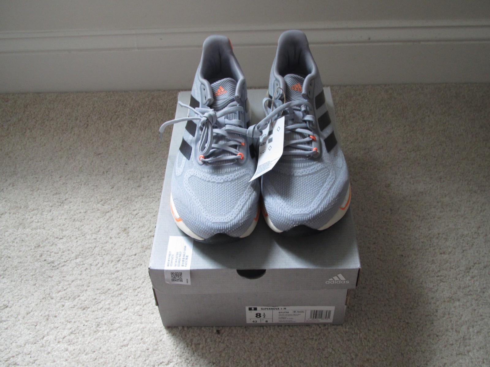 Adidas Supernova + M GY1770 Men’s Running Shoe Size 8.5 – BRAND NEW!