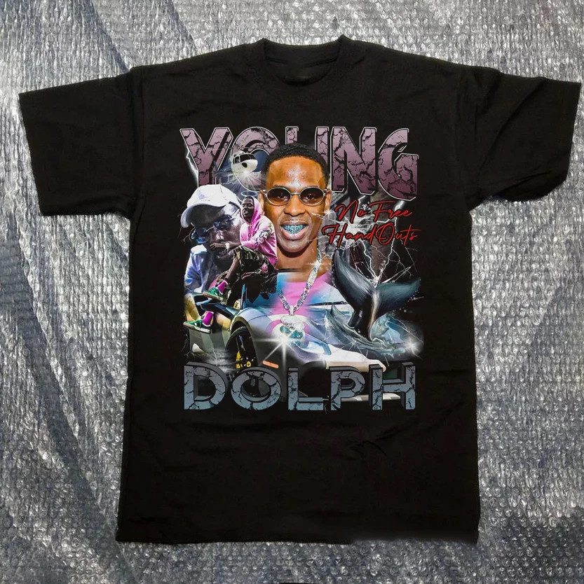 Young Dolph Hand Outs Graphic T-shirt Unisex Black S To 5XL TU161