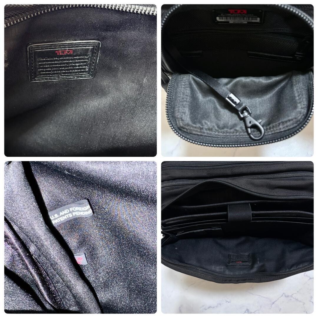 TUMI Alpha 26141DH Expandable 2Way Business Briefcase Black Laptop Bag Authentic