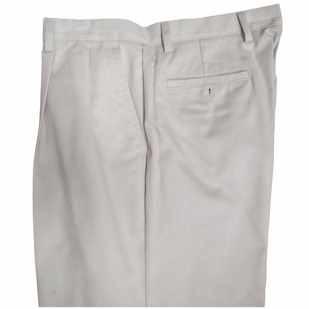 DOCKERS D3 Mens Classic Pleated Front Pants Size 36 Chinos Khaki Work Trousers