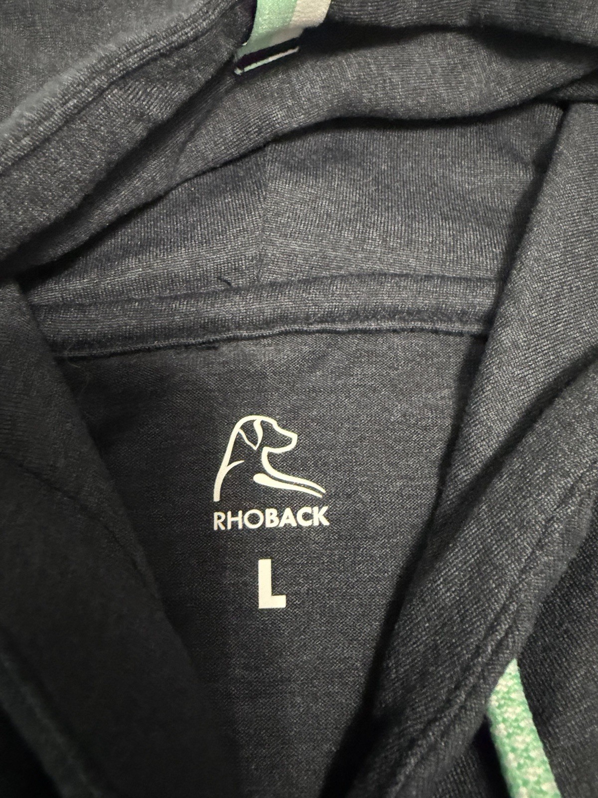 Rhoback Men’s Hesi Performance Hoodie – Fleet Navy Size Large Perfect Condition