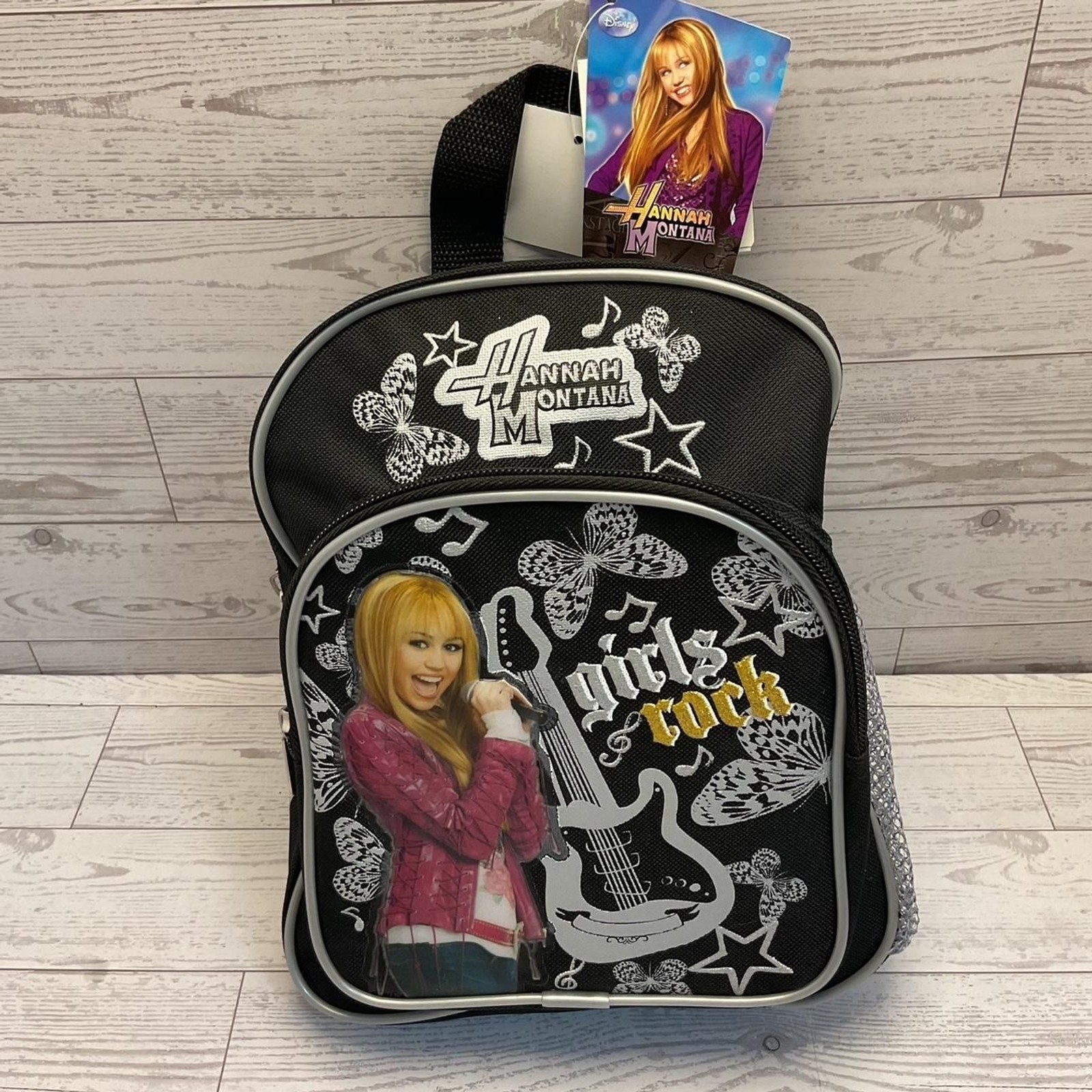 Hannah Montana Guitar Butterfly Mini Backpack Kids School Book Bag New