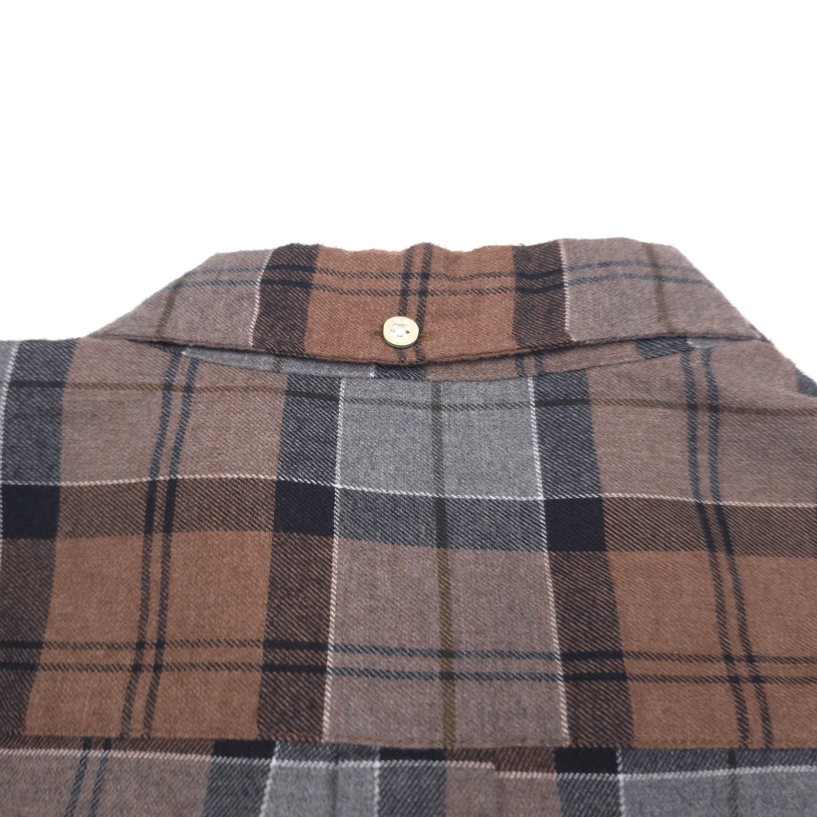 $110 Barbour Cedarwood Plaid Rasay Tailored Flannel Shirt Mens Size Small