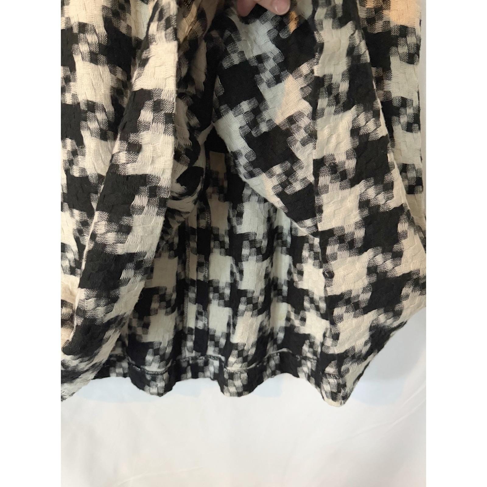 Vintage Norton & Company Houndstooth Midi Skirt w/ Pockets Women XS Office Siren