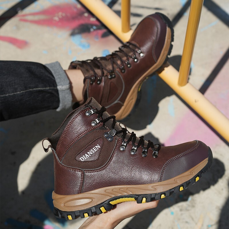 Indestructible Mens Work Boots Steel Toe Safety Shoes Waterproof Non Slip Boots