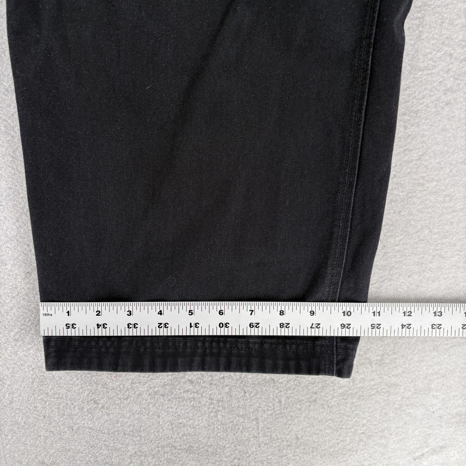 Duluth Everyday Twill Carpenter Pants Mens 46×30 Black Crouch Gusset Workwear