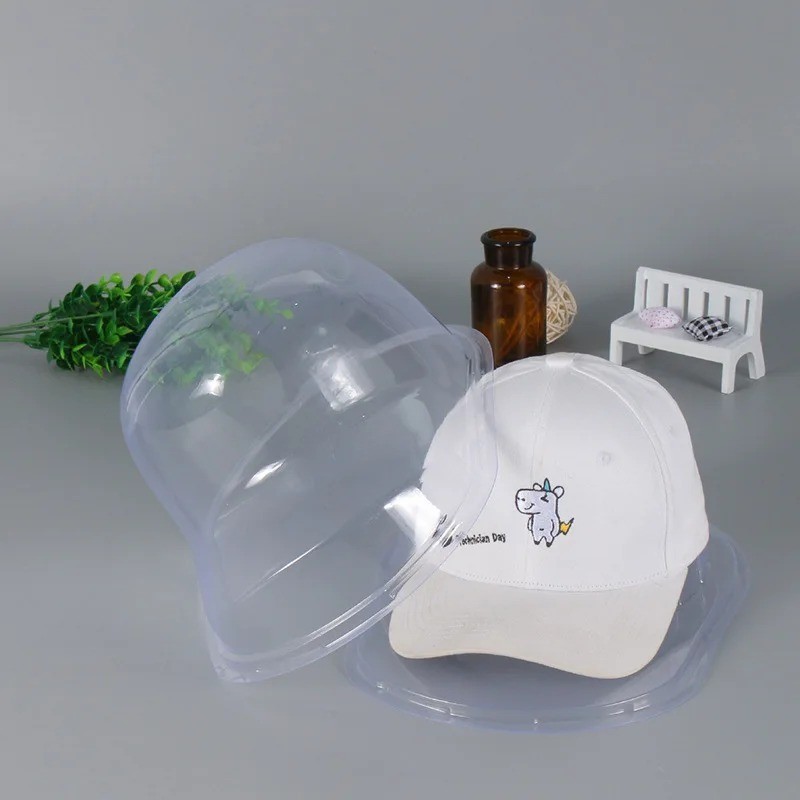 4 X Plastic Baseball Cap Transparent Protectors or Display Case – Curved Brim