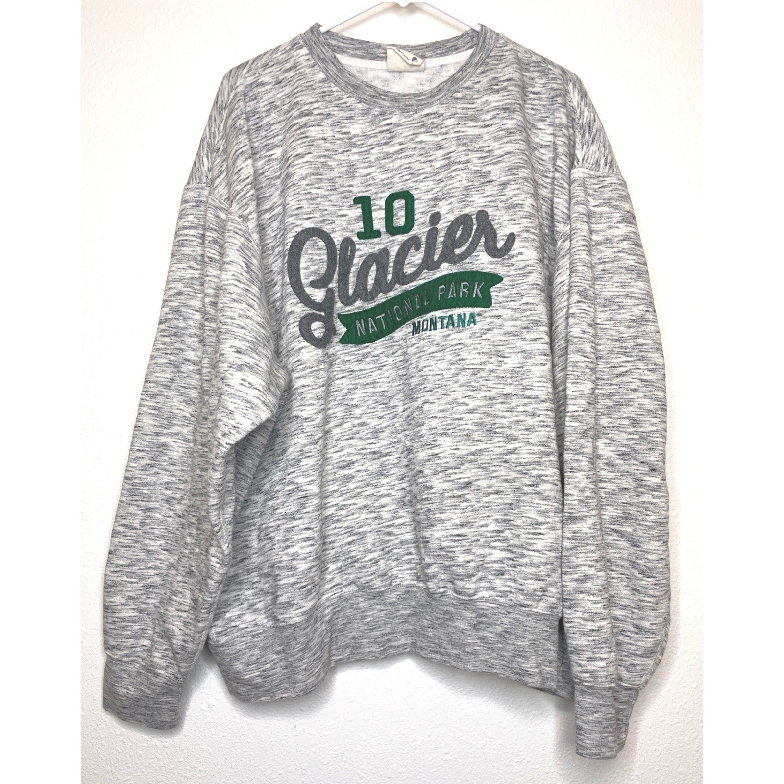 Glacier National Park Sweatshirt Pro Weave 2X Grey