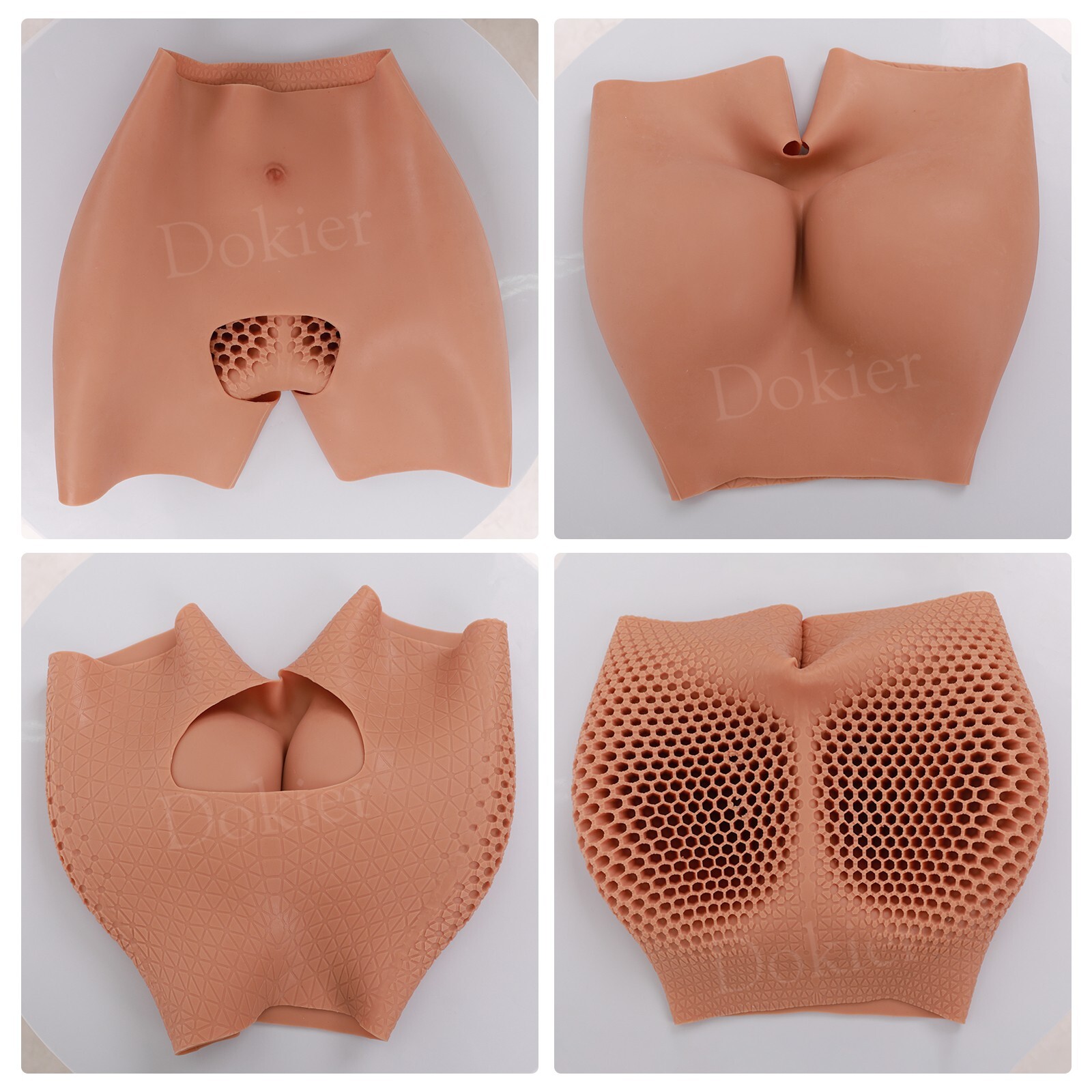 Dokier Silicone Hip Shaping Pants Panties Hip Buttock Enhancer Butt Lifting Pant