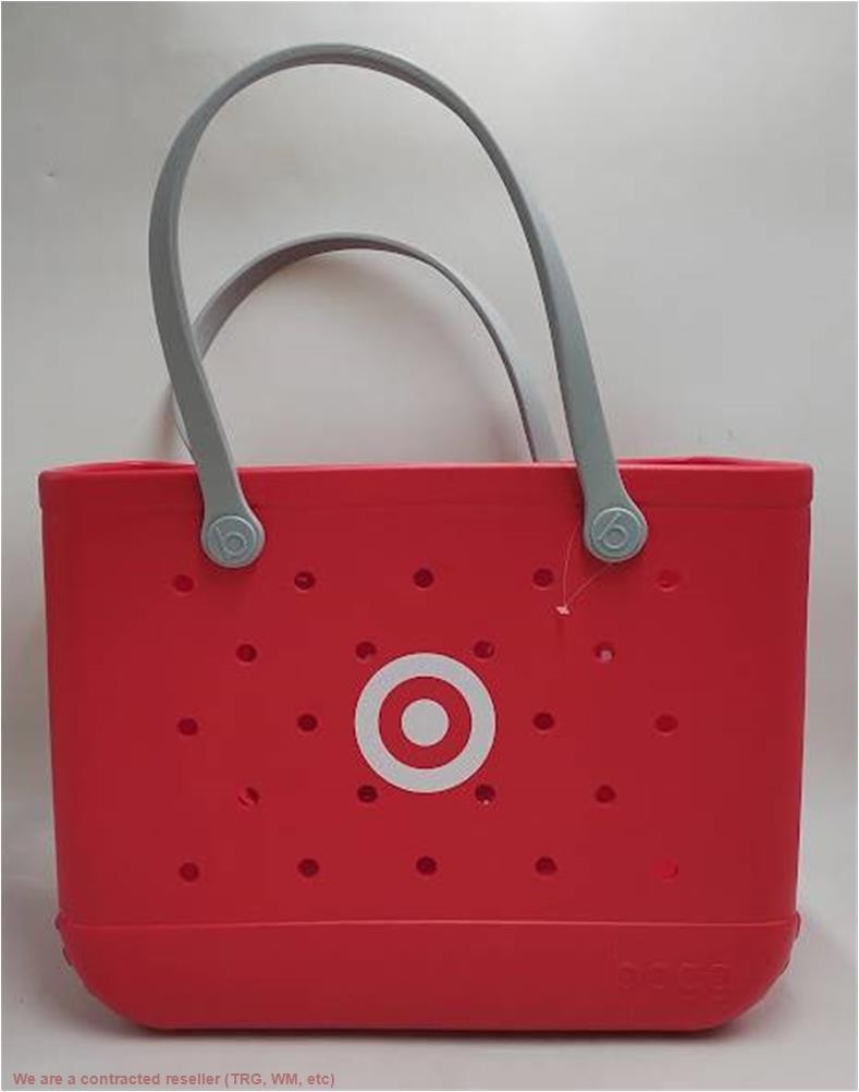 Bogg Bag Original Bullseye Tote Bag – Red SEE DETAILS – MISSING SMALL POUCH