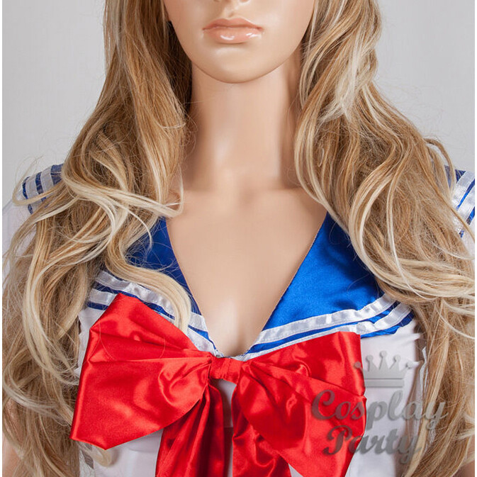 Sailor Moon Usagi Tsukino Cosplay Halloween Anime Costume Uniform Dress w/Glove