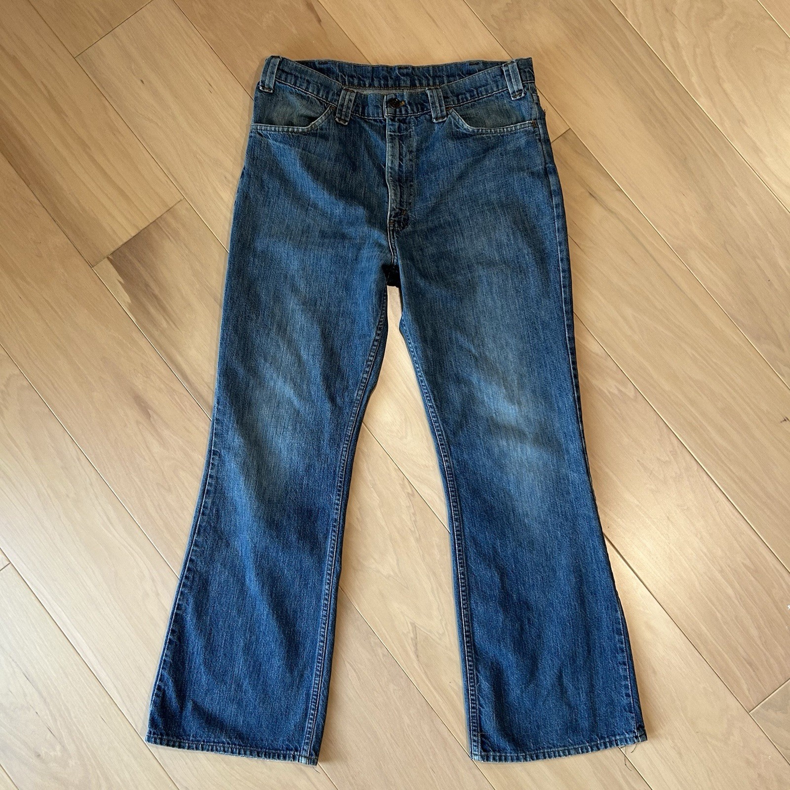 Vintage Levi’s 546 Flare Denim Blue Jeans USA Made 40546-0417 Men’s 34×30
