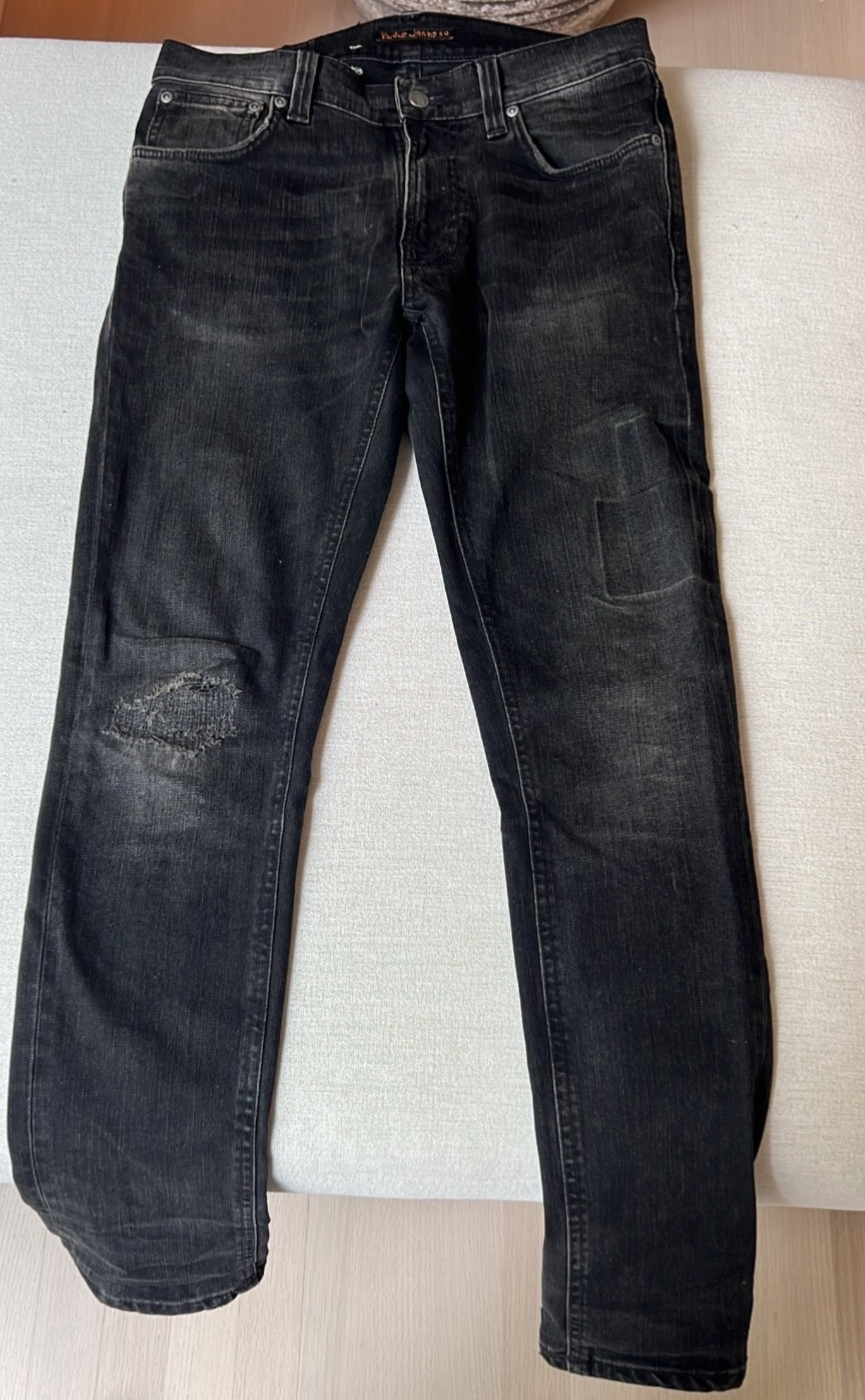 Nudie Jeans Co. “The Naked Truth” Organic Black Jeans Mens 28×34 Slim (1)