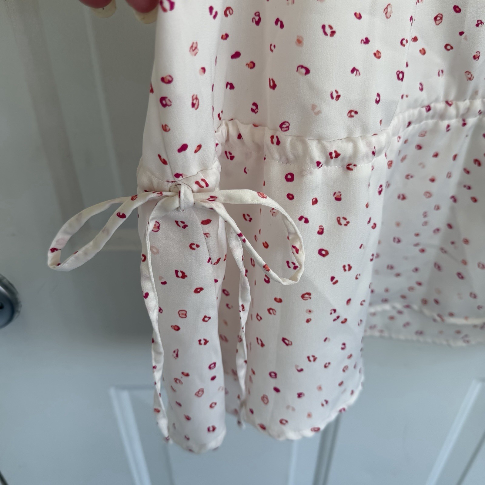 Worthington Women’s Patterned Tank Top Blouse Size M White And Red EUC