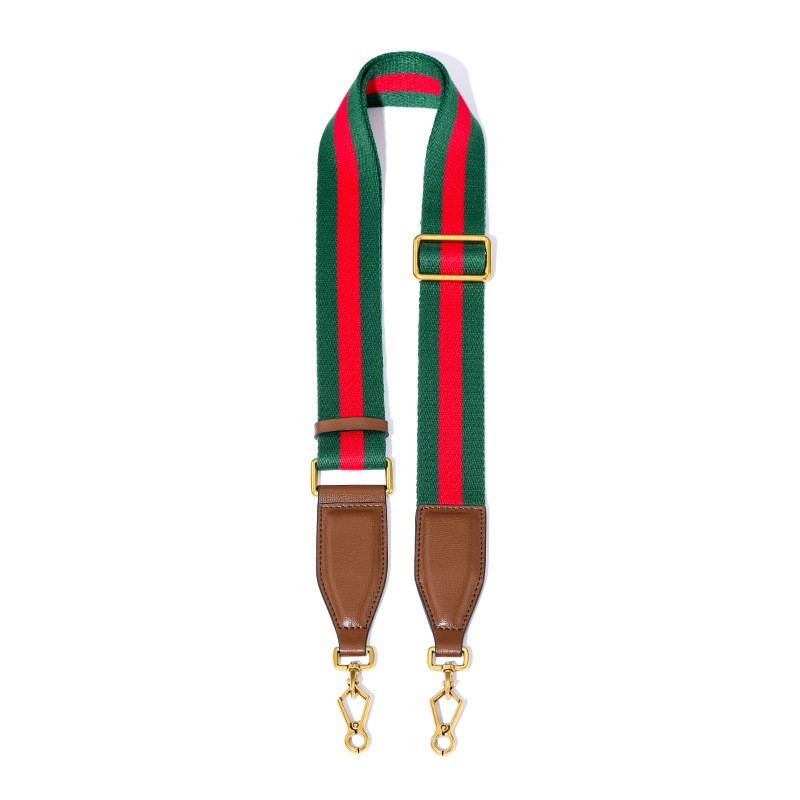 Purse Strap No Brand For Gucci 1955 GG Horsebit Red Green Replacement Strap