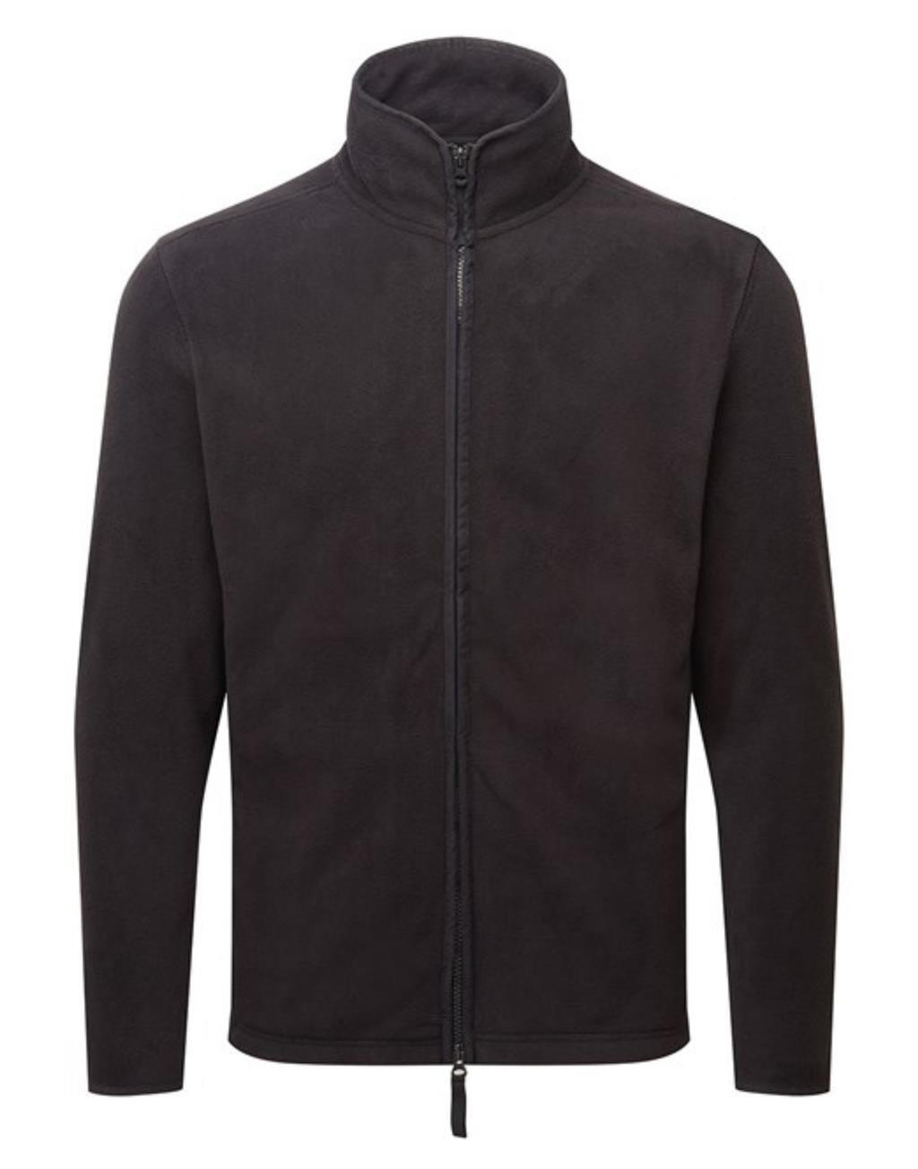Premier Mens Zip Up Fleece Jacket Plain High Neck Zipped Jumper Warm Outerwear