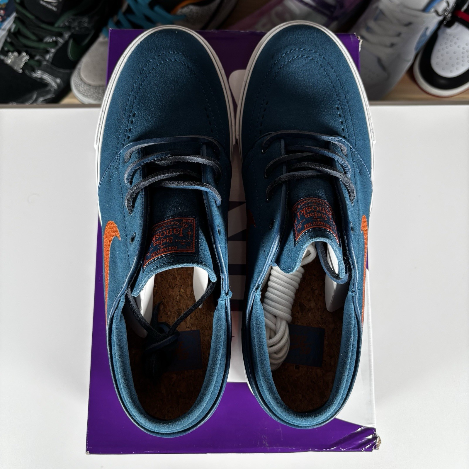 Size 9.5 – Nike Zoom Stefan Janoski OG+ SB Blue Force Campfire Orange