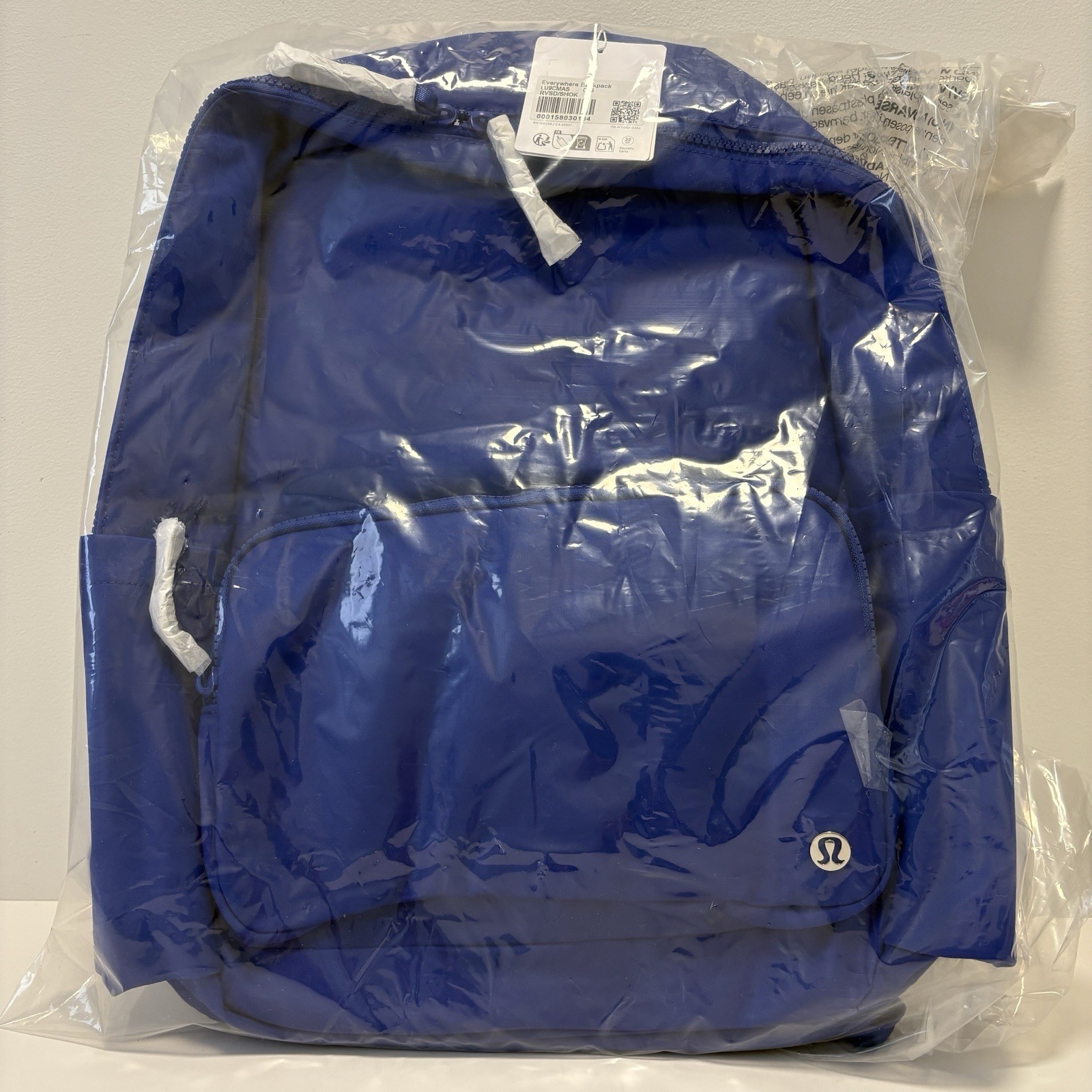 Lululemon Blue Everywhere Backpack 22L Tech Canvas Nylon Padded NEW