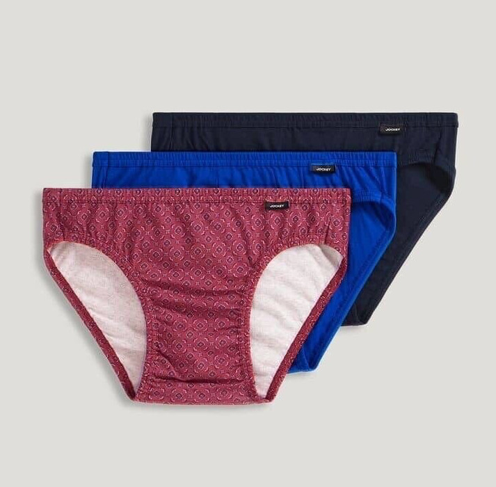 Jockey Elance Bikini Low Rise Briefs Underwear – 3 Pack – Size Medium NEW