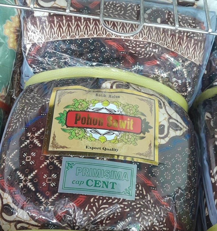 2x Batik Fabric Unstitched Cloth Random Print Cotton Blend Indonesian Style