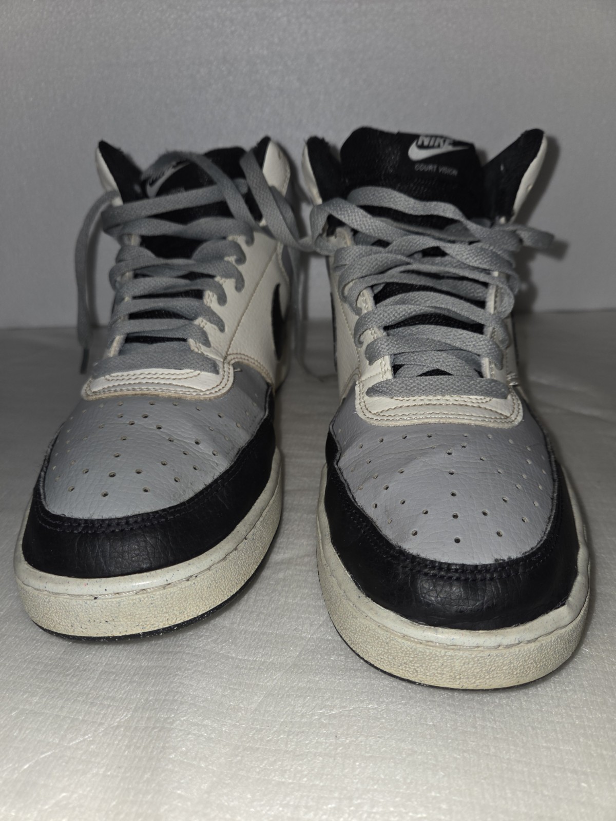 Size 10.5 – Nike Court Vision Next Nature Mid Light Smoke Grey Sail