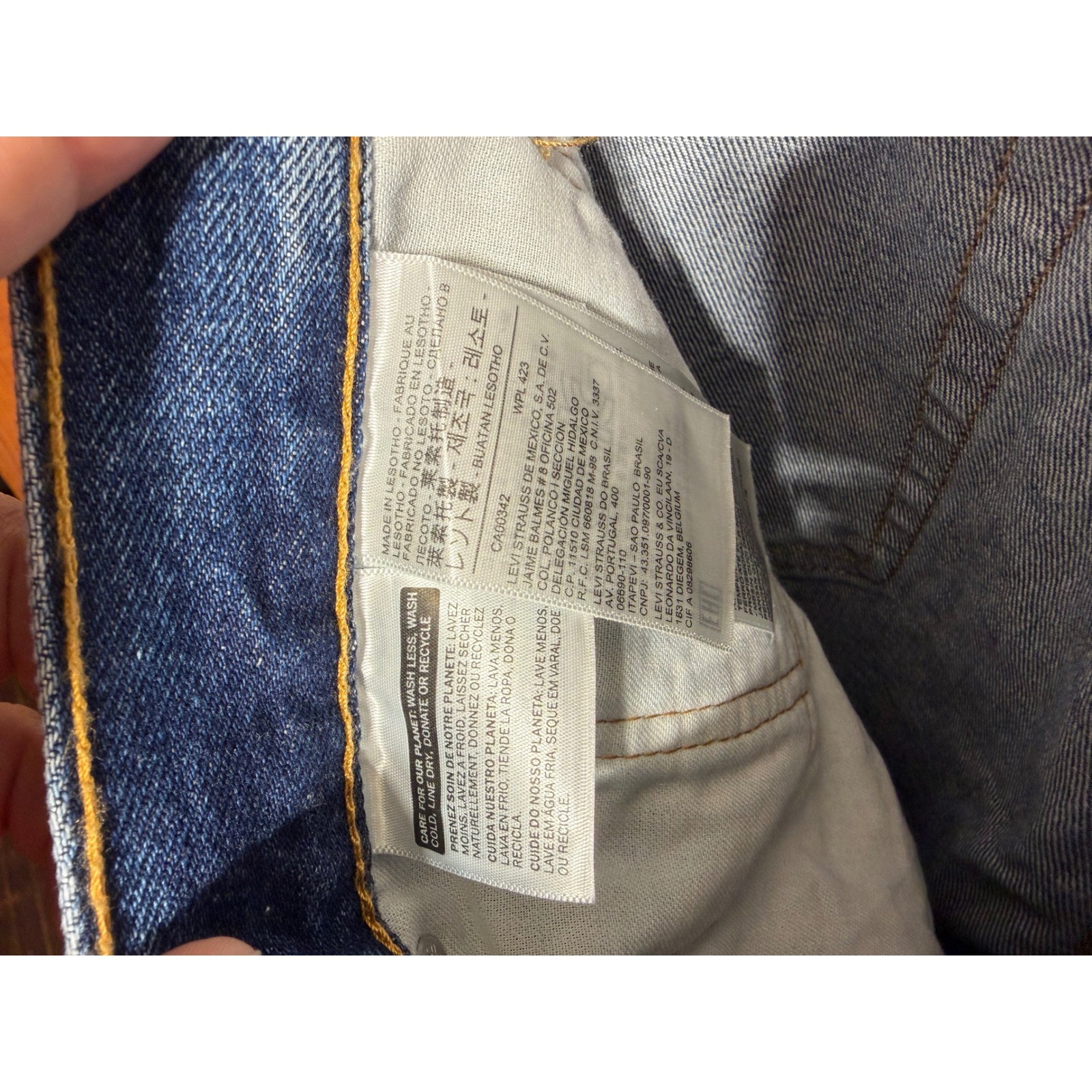Levis 505 Regular Fit Straight Leg Jeans Mens 34×30 Medium Wash Blue Denim