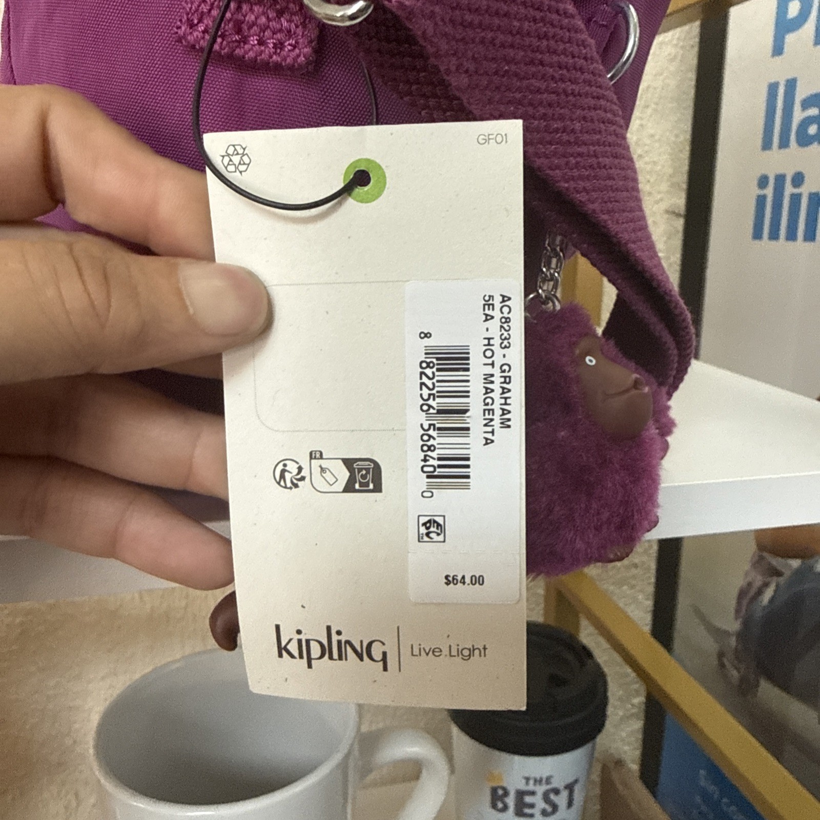 Kipling Graham Lunch Bag