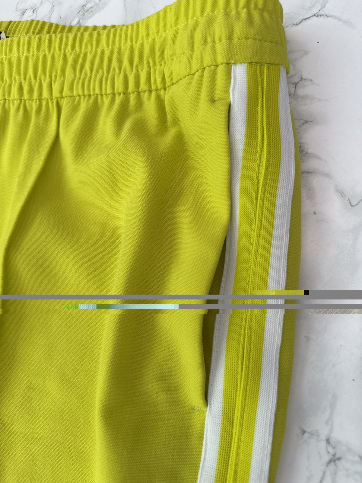 Marks & Spencer Trousers Size 16 Short Yellow Green Wide Leg