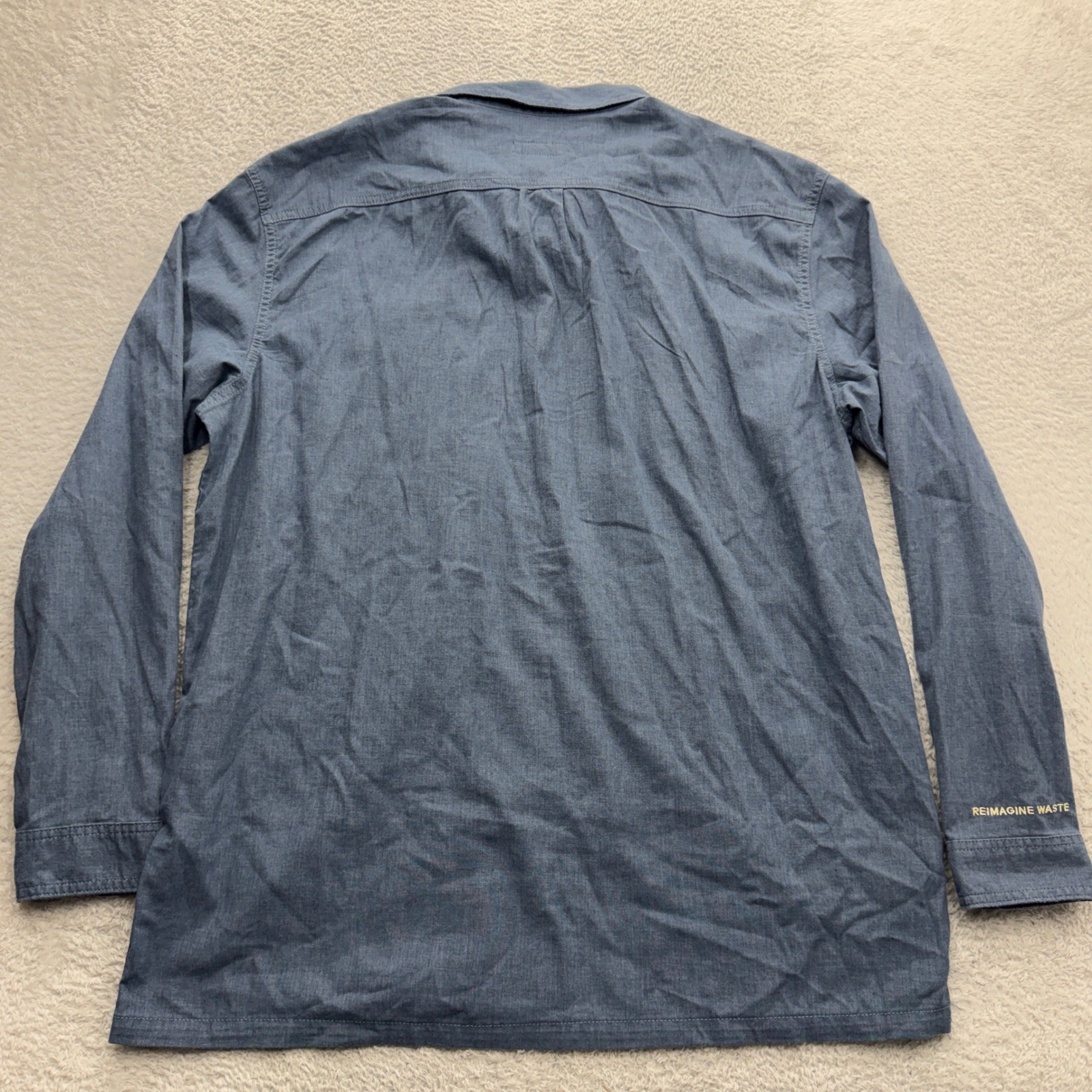 Patagonia Mens Light Farrier Shirt Utility Blue Hemp Blend Large 41850 SP24 NWT