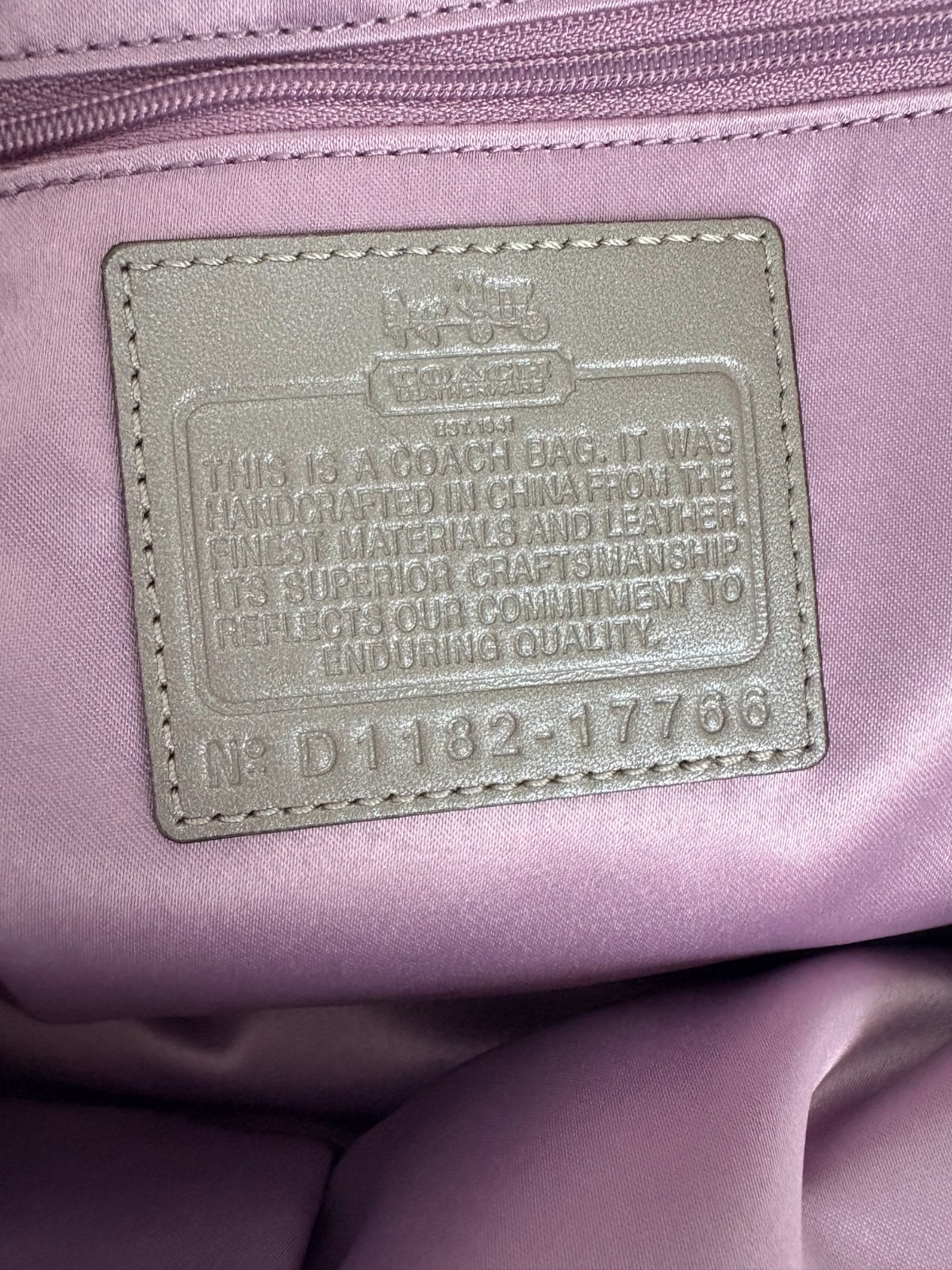 COACH Madison Sophia Satchel Purse – Gray/Taupe Leather